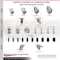 Service Caster 4 Inch 316SS Gray Polyurethane Swivel 1-3/8 Inch Expanding Stem Caster Set SCC SCC-SS316EX20S414-PPUB-138-4 - alternate 4